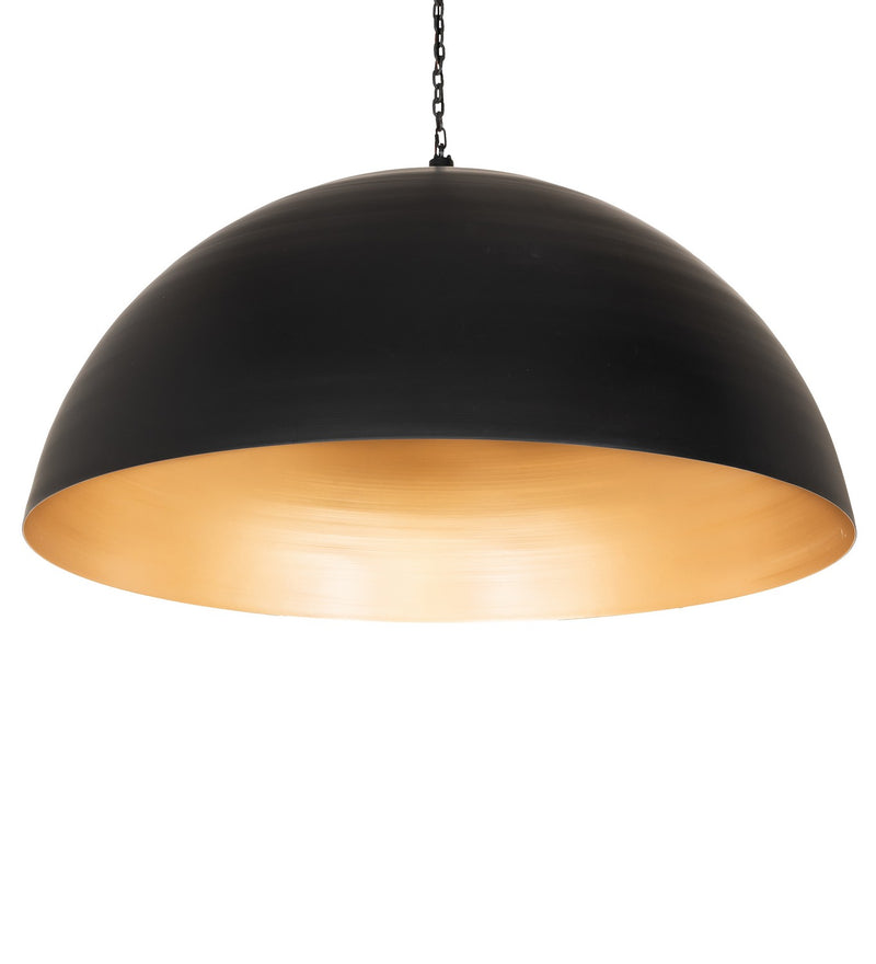 Meyda Tiffany 268122 LED Pendant, Solar Black & Gold Metallic