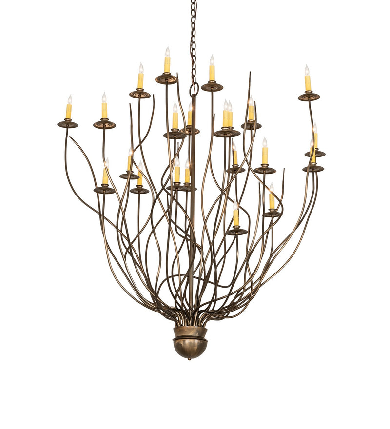 Meyda Tiffany 268164 22 Light Chandelier, Antique Copper