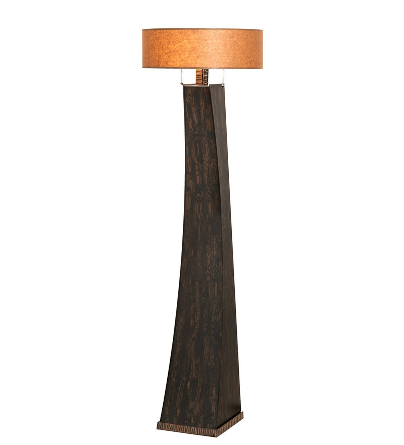 Meyda Tiffany 268266 Two Light Floor Lamp, Hazelnut Acacia