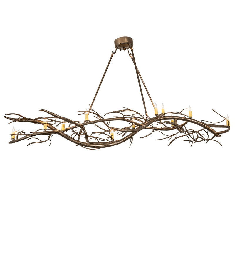 Meyda Tiffany 268320 11 Light Chandelier, Antique Copper