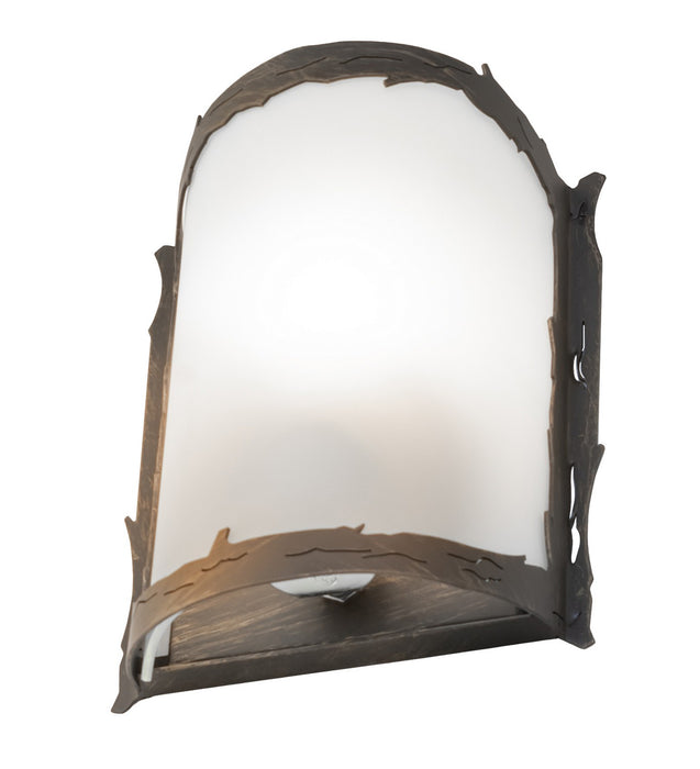 Meyda Tiffany 269722 One Light Wall Sconce, Antique Brass Matte
