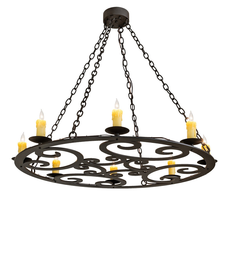 Meyda Tiffany 269747 Eight Light Chandelier, Oil Rubbed Bronze
