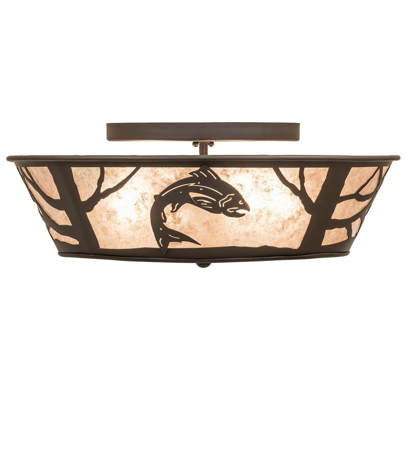 Meyda Tiffany 270056 Four Light Flushmount, Oil Rubbed Bronze