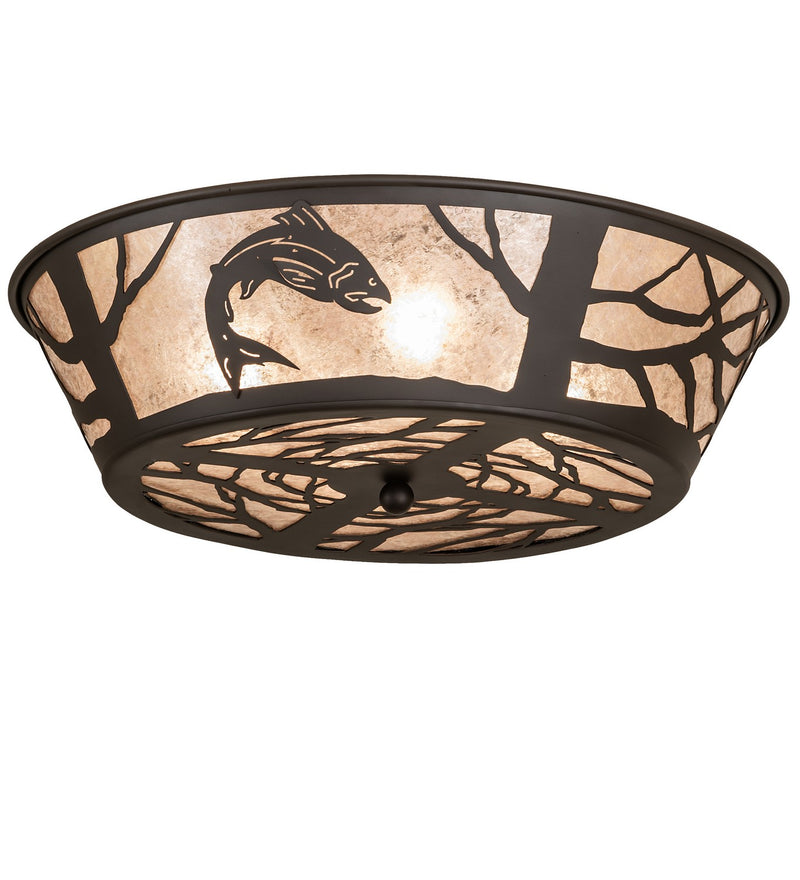 Meyda Tiffany 270056 Four Light Flushmount, Oil Rubbed Bronze