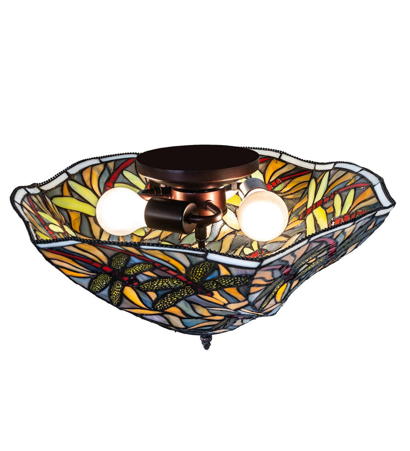 Meyda Tiffany 270481 Three Light Flushmount