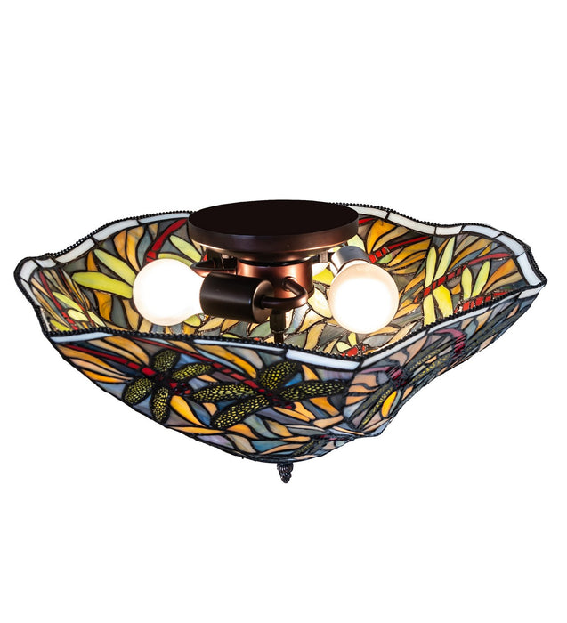 Meyda Tiffany 270481 Three Light Flushmount