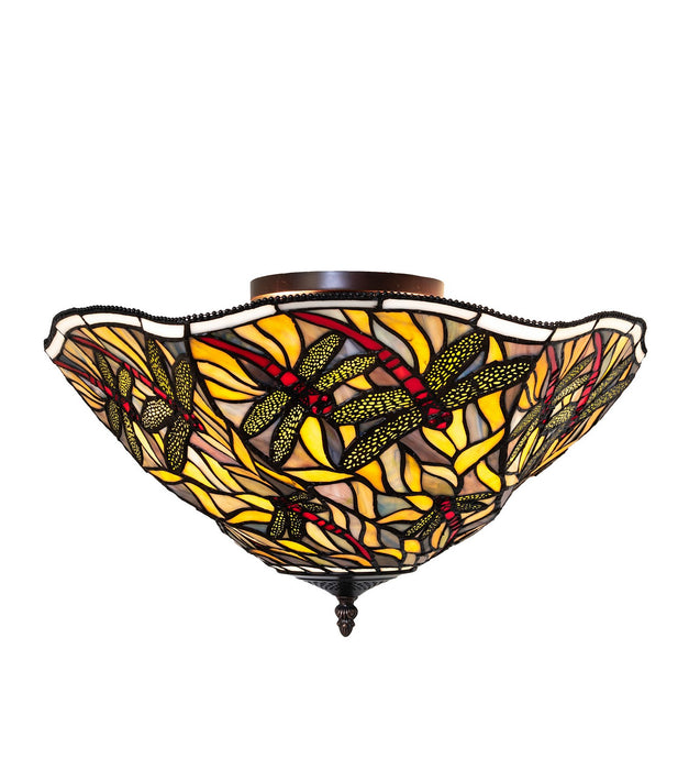 Meyda Tiffany 270481 Three Light Flushmount