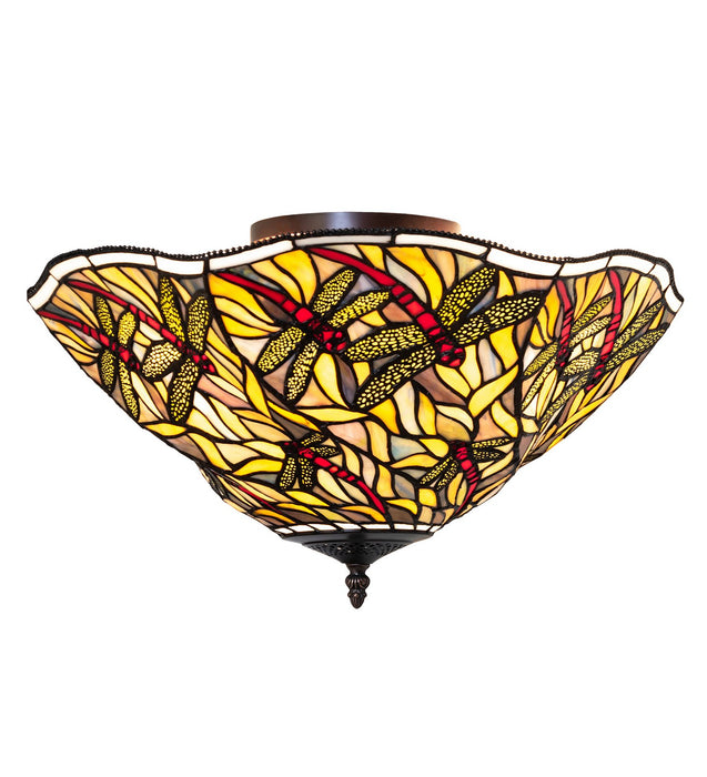 Meyda Tiffany 270481 Three Light Flushmount