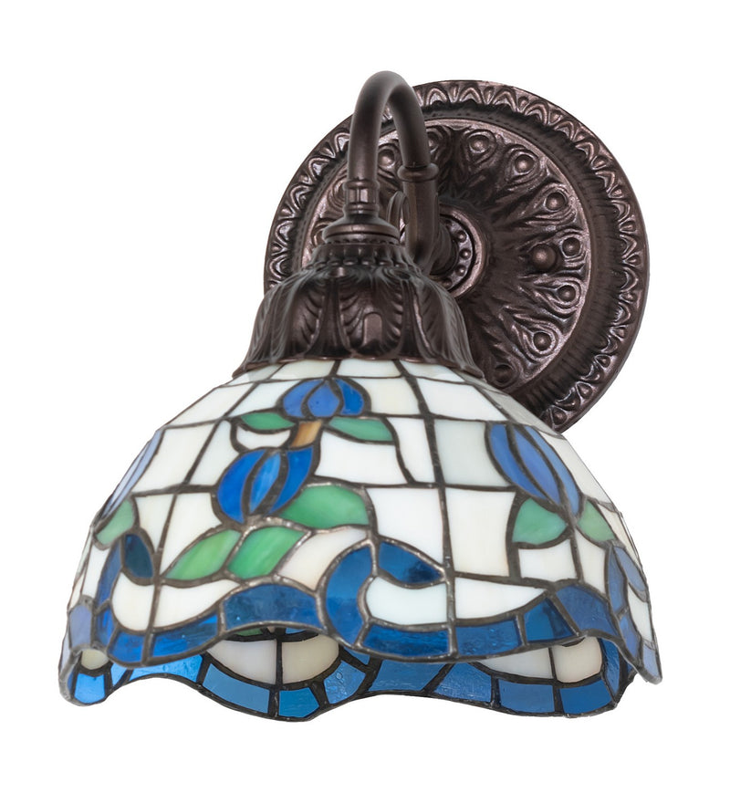Meyda Tiffany 270878 One Light Wall Sconce, Mahogany Bronze
