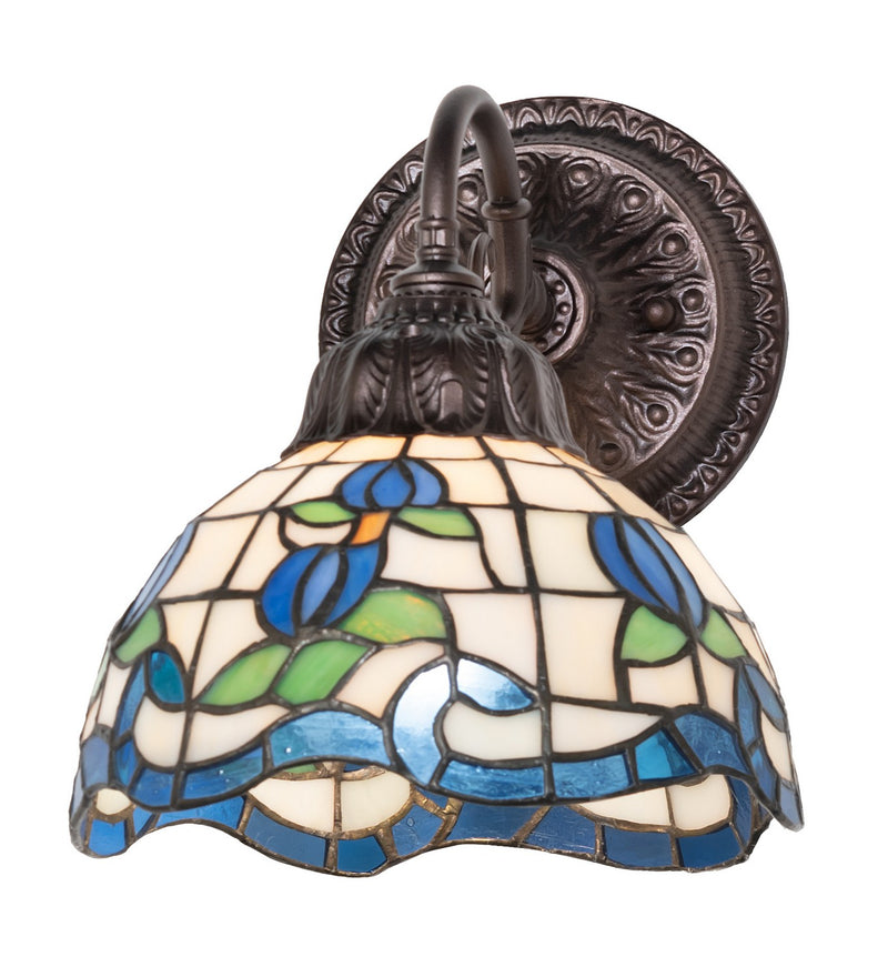 Meyda Tiffany 270878 One Light Wall Sconce, Mahogany Bronze