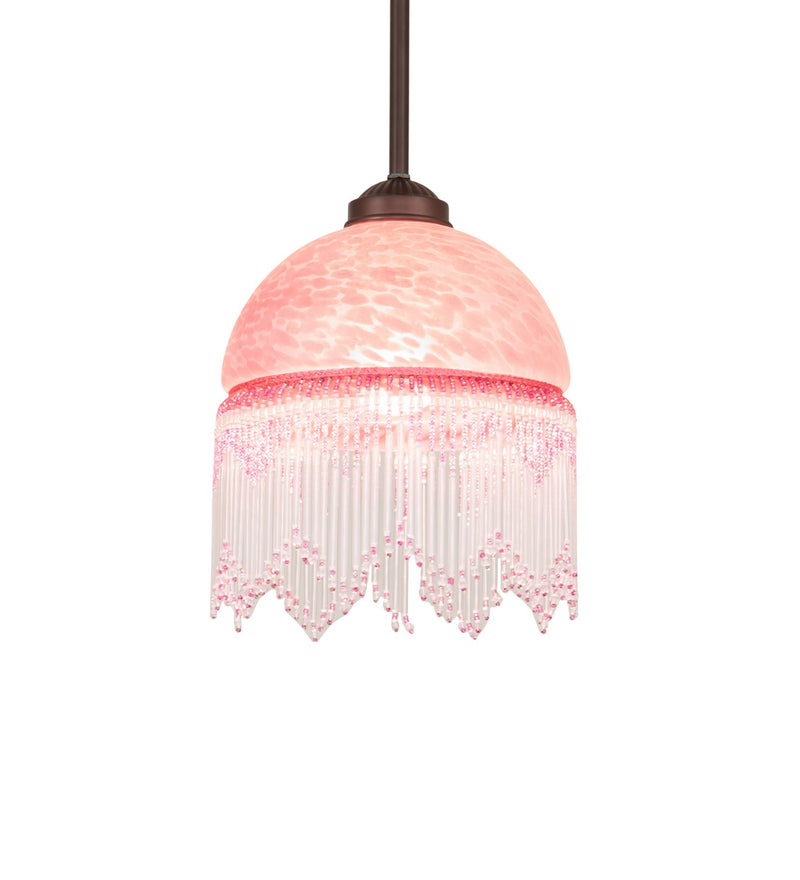 Meyda Tiffany 271381 One Light Mini Pendant, Mahogany Bronze