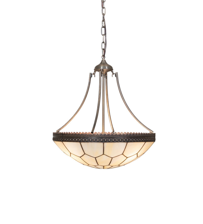 Meyda Tiffany 271702 Eight Light Pendant, Antique Brass