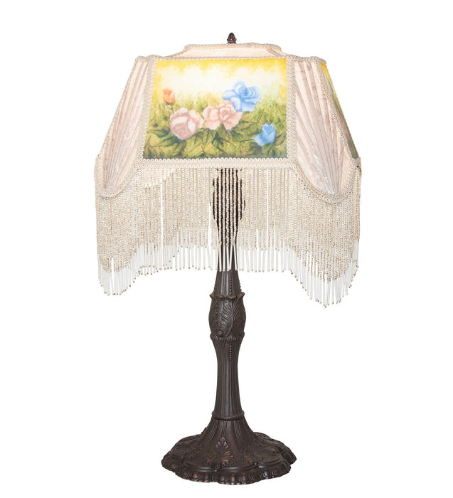Meyda Tiffany 271963 One Light Table Lamp, Mahogany Bronze