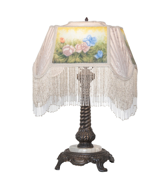 Meyda Tiffany 271964 One Light Table Lamp, Mahogany Bronze