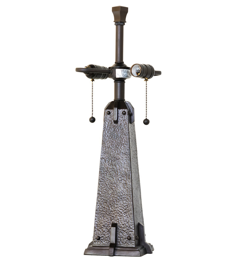 Meyda Tiffany 70966 Two Light Table Base, Mahogany Bronze