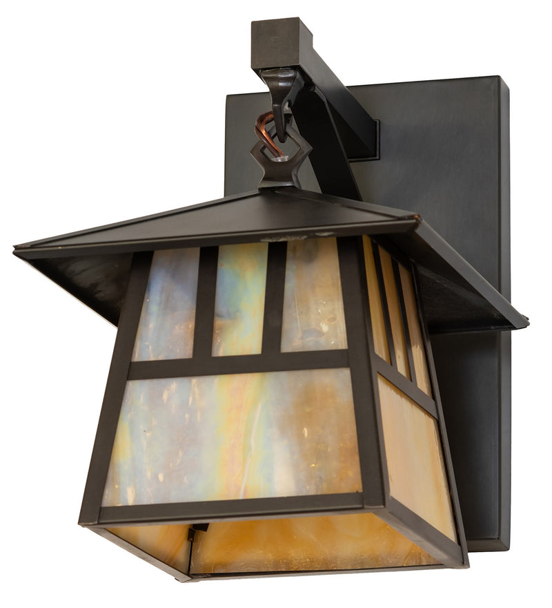 Meyda Tiffany 92835 One Light Wall Sconce, Craftsman Brown