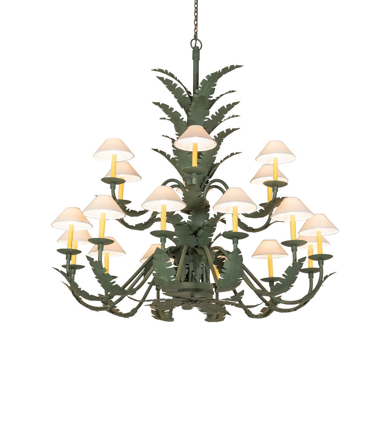 Meyda Tiffany 270057 18 Light Chandelier, Avocado Peel