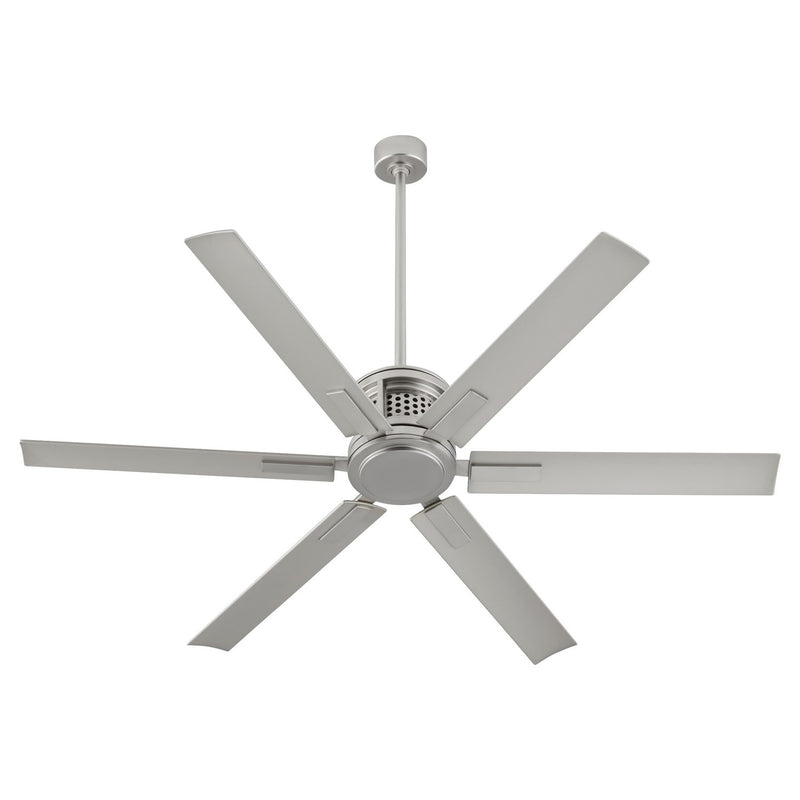 Quorum 10656-65 65" Patio Fan, Satin Nickel