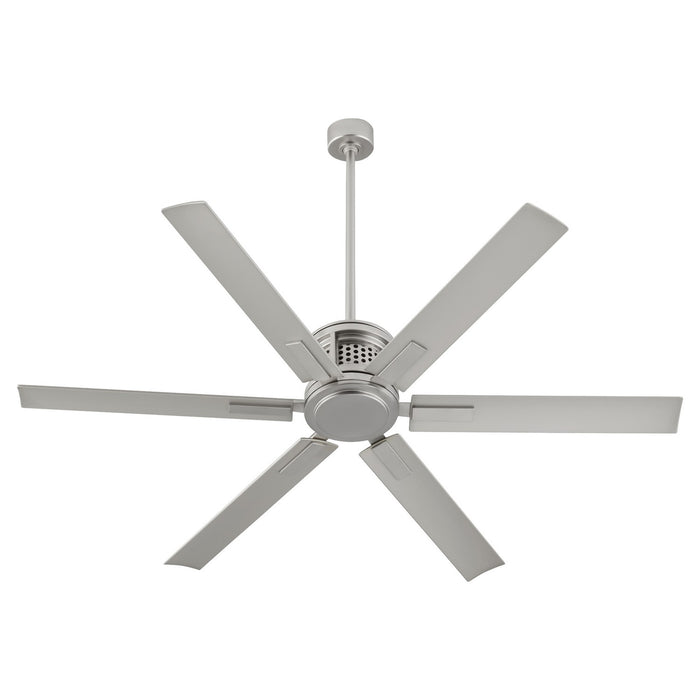 Quorum 10656-65 65" Patio Fan, Satin Nickel