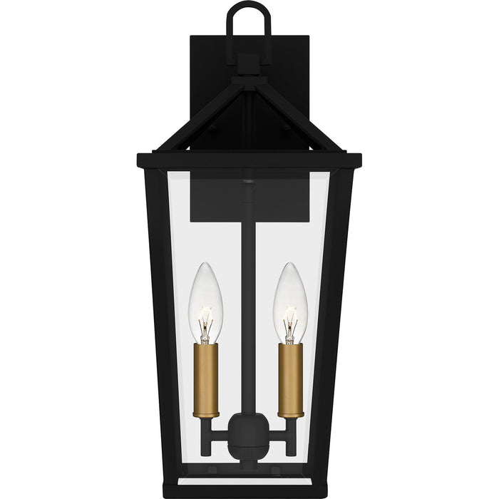Quoizel HUL8407MBK Two Light Outdoor Wall Mount, Matte Black