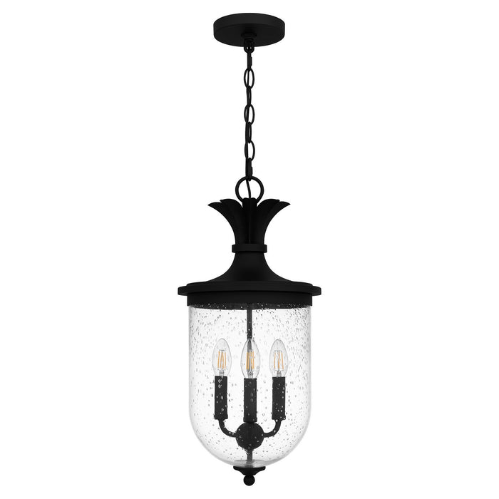 Quoizel HVN1510EK Three Light Pendant, Earth Black