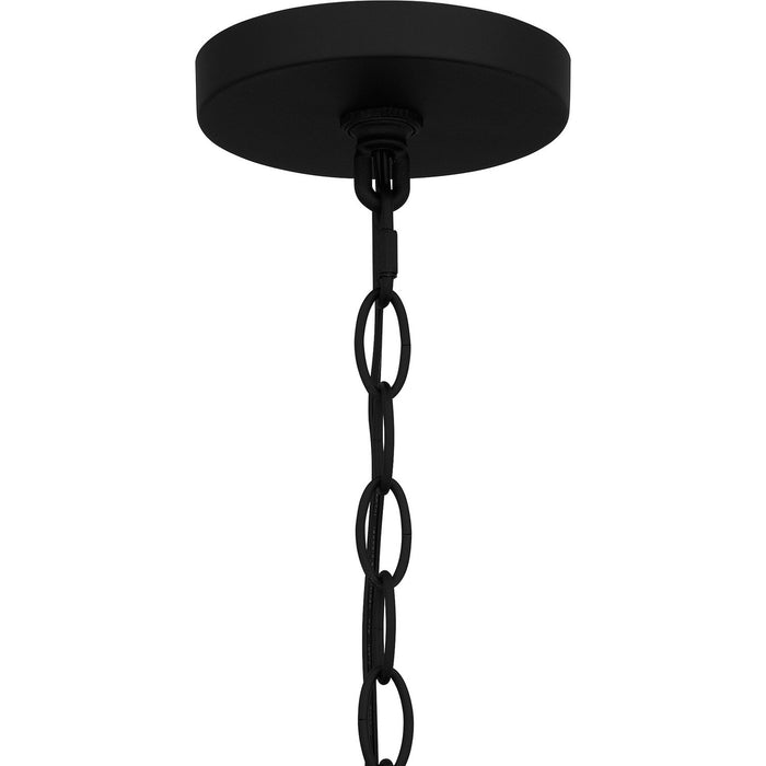 Quoizel HVN1910EK Three Light Outdoor Hanging Lantern, Earth Black