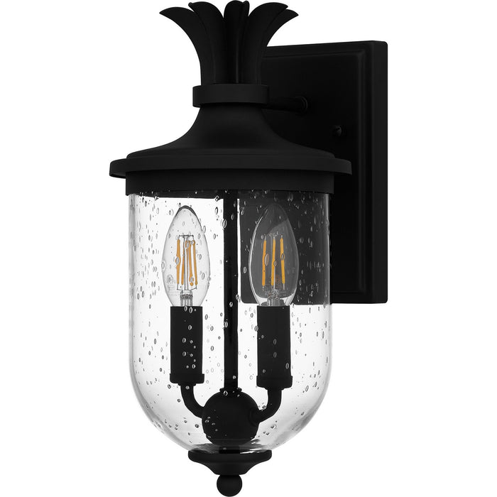 Quoizel HVN8406EK Two Light Outdoor Wall Mount, Earth Black