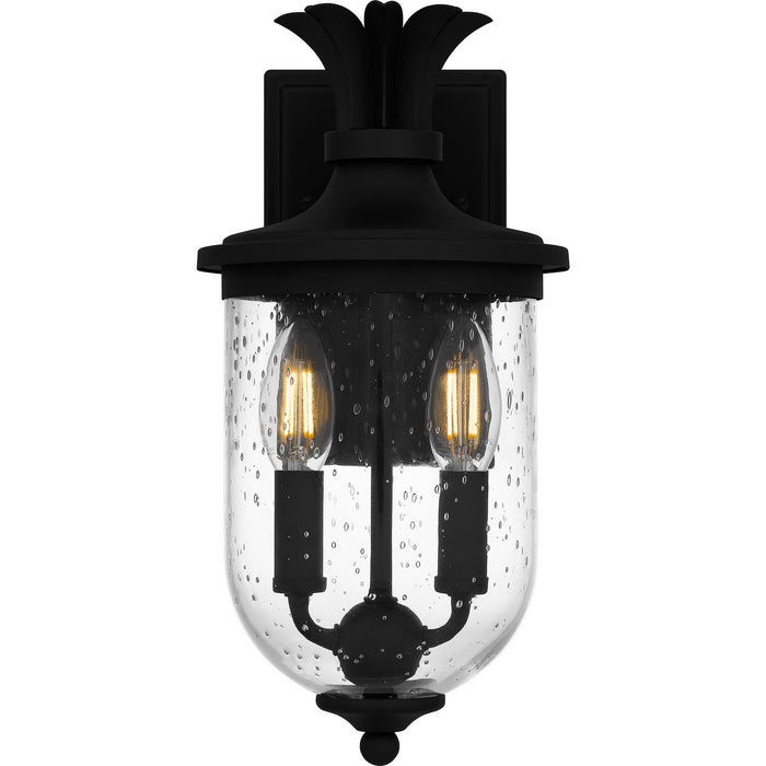 Quoizel HVN8406EK Two Light Outdoor Wall Mount, Earth Black