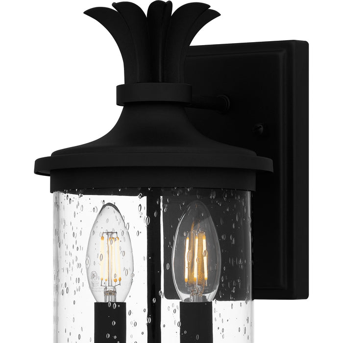 Quoizel HVN8406EK Two Light Outdoor Wall Mount, Earth Black
