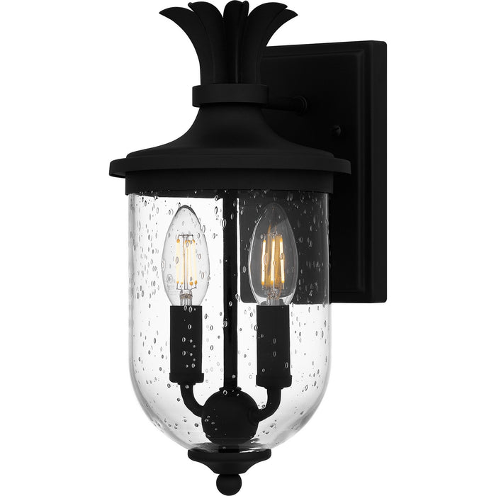 Quoizel HVN8406EK Two Light Outdoor Wall Mount, Earth Black
