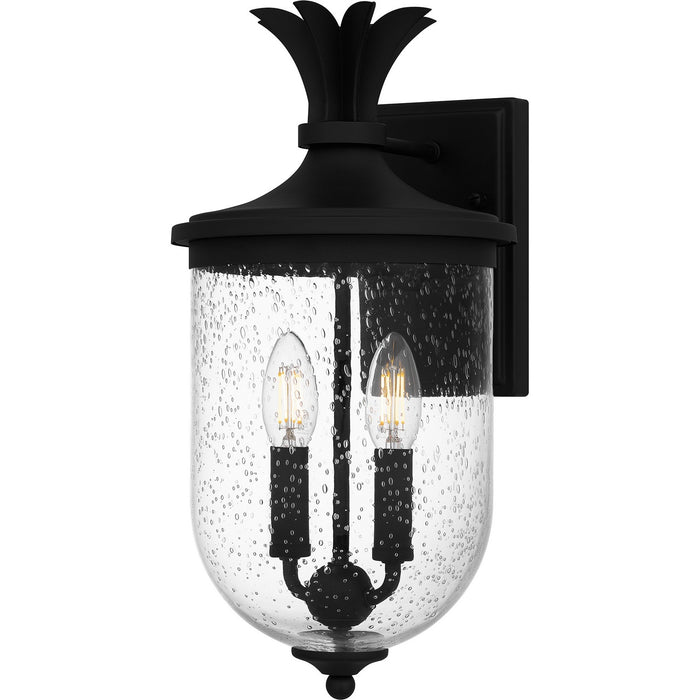 Quoizel HVN8408EK Two Light Outdoor Wall Mount, Earth Black