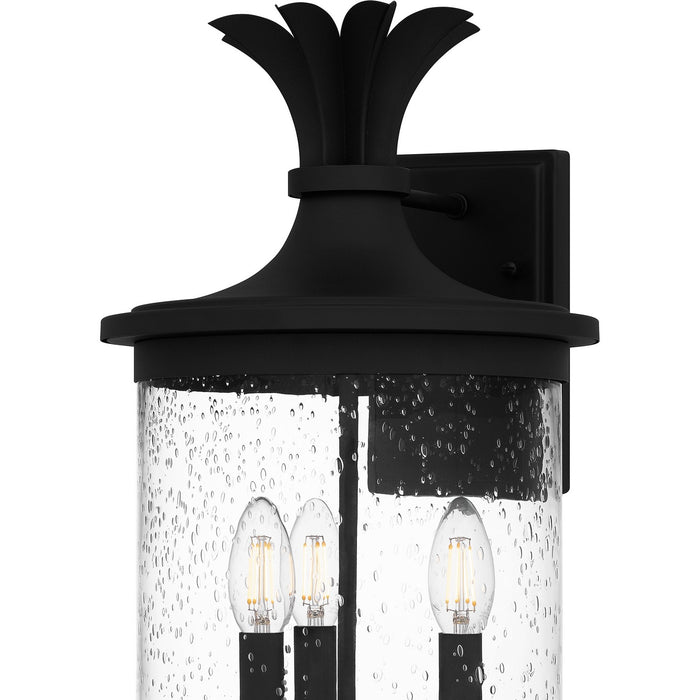 Quoizel HVN8410EK Three Light Outdoor Wall Mount, Earth Black
