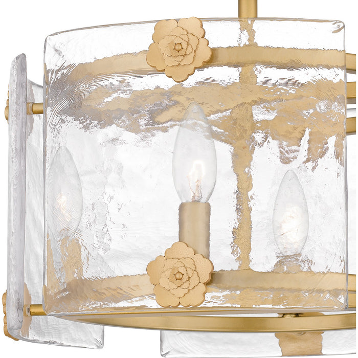 Quoizel JOL1716LG Four Light Semi Flush Mount, Light Gold