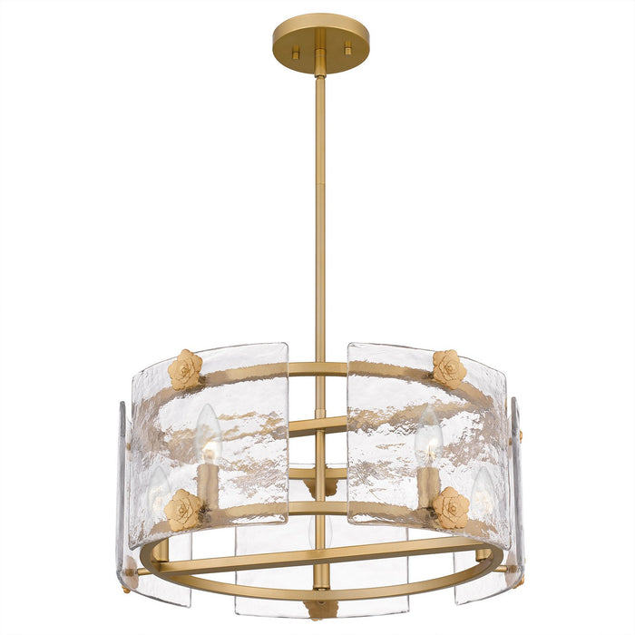 Quoizel JOL2821LG Six Light Pendant, Light Gold