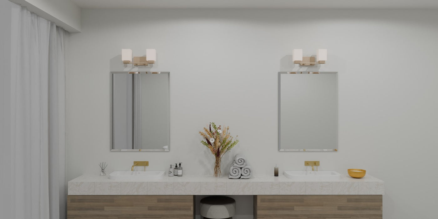 Quoizel JOY8616BGD Two Light Bath, Bronze Gold