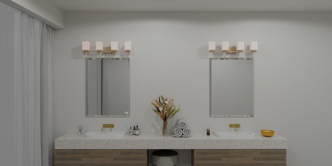 Quoizel JOY8632BGD Four Light Bath, Bronze Gold