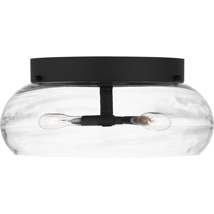 Quoizel LCY1614MBK Three Light Flush Mount, Matte Black