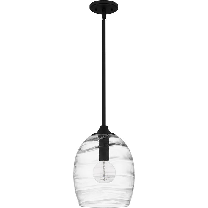 Quoizel LCY1810MBK One Light Pendant, Matte Black