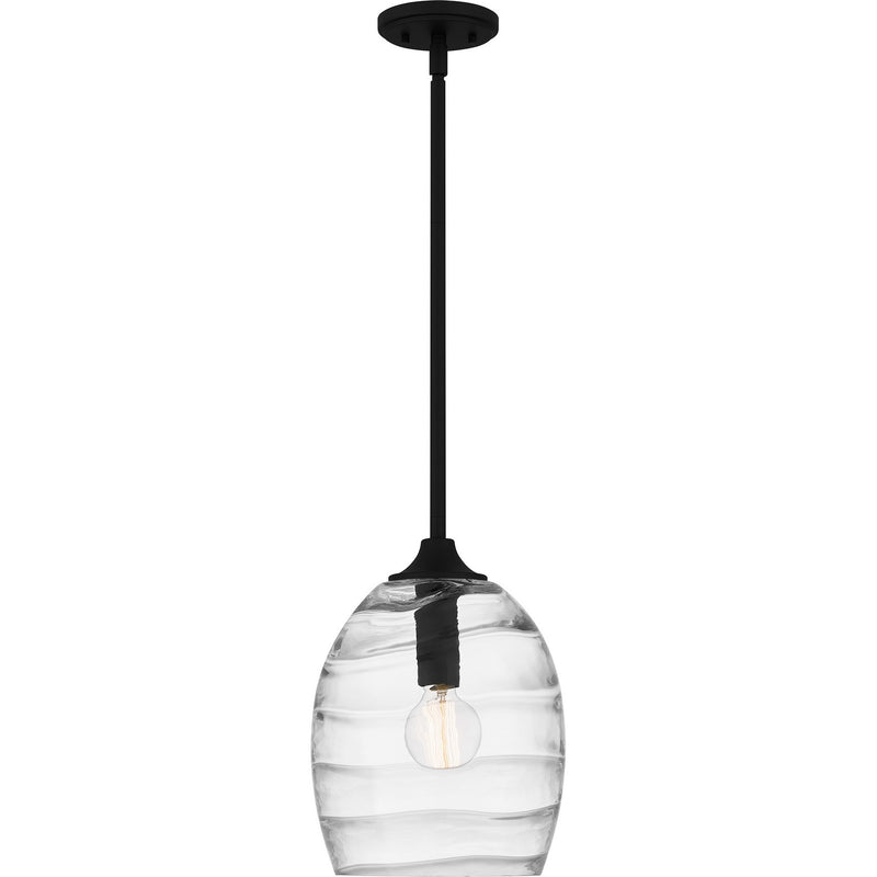 Quoizel LCY1810MBK One Light Pendant, Matte Black