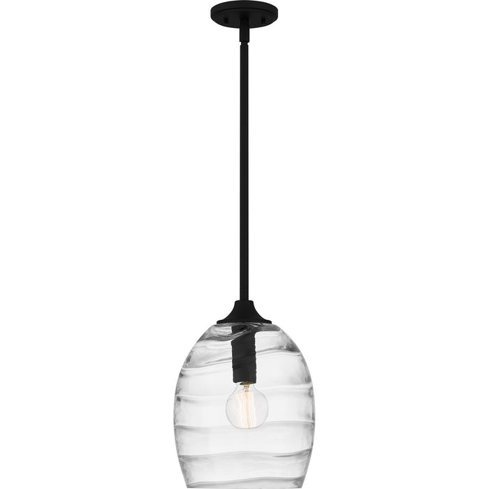 Quoizel LCY1810MBK One Light Pendant, Matte Black