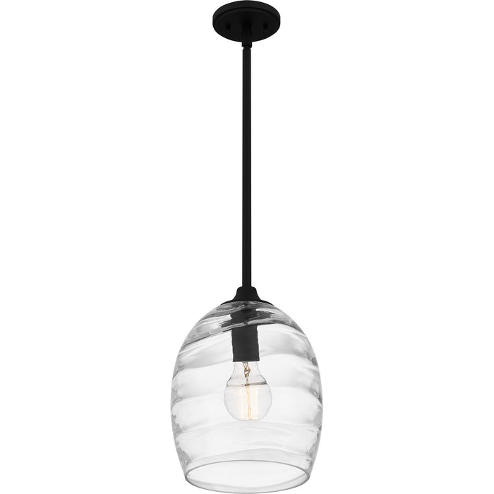 Quoizel LCY1810MBK One Light Pendant, Matte Black