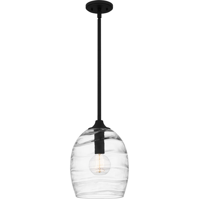 Quoizel LCY1810MBK One Light Pendant, Matte Black