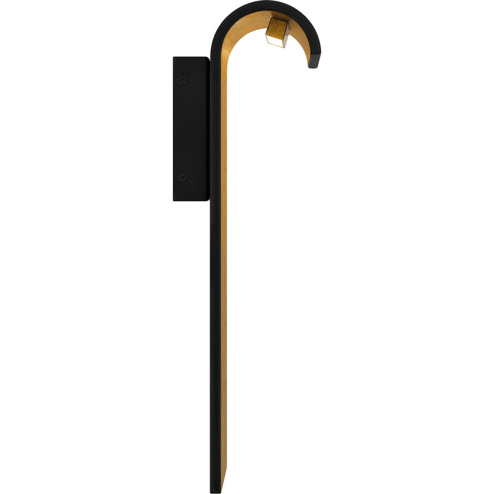 Quoizel LNR8406MBK LED Outdoor Wall Mount, Matte Black