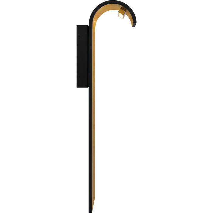 Quoizel LNR8408MBK LED Outdoor Wall Mount, Matte Black