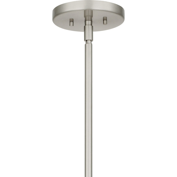 Quoizel LOI444BN Four Light Linear Chandelier, Brushed Nickel