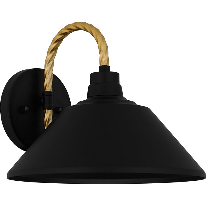Quoizel LSH8411MBK One Light Outdoor Lantern, Matte Black