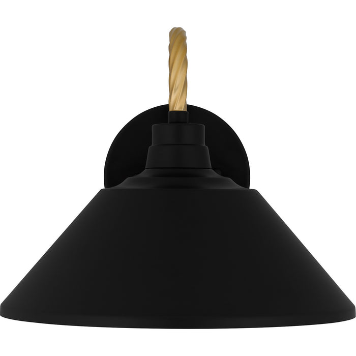 Quoizel LSH8411MBK One Light Outdoor Lantern, Matte Black