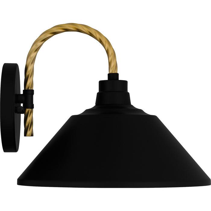 Quoizel LSH8411MBK One Light Outdoor Lantern, Matte Black