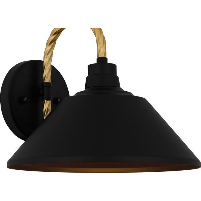 Quoizel LSH8411MBK One Light Outdoor Lantern, Matte Black