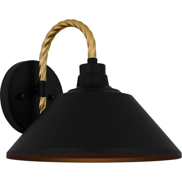 Quoizel LSH8411MBK One Light Outdoor Lantern, Matte Black